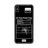 Greatest Chiefs Plays iPhone Case: 65 Toss Power Trap (1970)