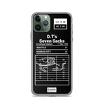 Greatest Chiefs Plays iPhone Case: D.T's Seven Sacks (1990)