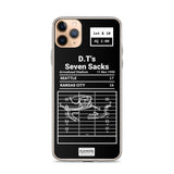 Greatest Chiefs Plays iPhone Case: D.T's Seven Sacks (1990)