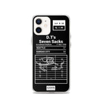 Greatest Chiefs Plays iPhone Case: D.T's Seven Sacks (1990)