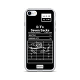 Greatest Chiefs Plays iPhone Case: D.T's Seven Sacks (1990)