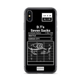 Greatest Chiefs Plays iPhone Case: D.T's Seven Sacks (1990)