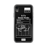 Greatest Chiefs Plays iPhone Case: D.T's Seven Sacks (1990)