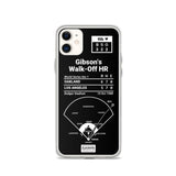 Greatest Dodgers Plays iPhone Case: Gibson's Walk-Off HR (1988)