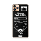 Greatest Dodgers Plays iPhone Case: Gibson's Walk-Off HR (1988)