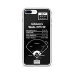 Greatest Dodgers Plays iPhone Case: Gibson's Walk-Off HR (1988)