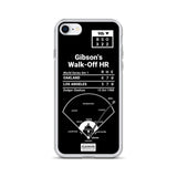 Greatest Dodgers Plays iPhone Case: Gibson's Walk-Off HR (1988)