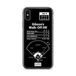 Greatest Dodgers Plays iPhone Case: Gibson's Walk-Off HR (1988)