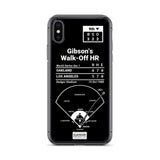 Greatest Dodgers Plays iPhone Case: Gibson's Walk-Off HR (1988)