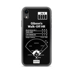 Greatest Dodgers Plays iPhone Case: Gibson's Walk-Off HR (1988)