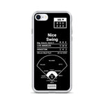 Greatest Dodgers Plays iPhone Case: "Nice swing" (2020)