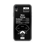 Greatest Dodgers Plays iPhone Case: "Nice swing" (2020)