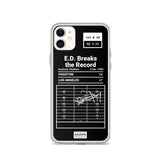 Greatest Rams Plays iPhone Case: E.D. Breaks the Record (1984)