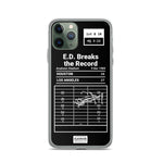 Greatest Rams Plays iPhone Case: E.D. Breaks the Record (1984)