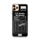 Greatest Rams Plays iPhone Case: E.D. Breaks the Record (1984)