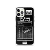 Greatest Rams Plays iPhone Case: E.D. Breaks the Record (1984)