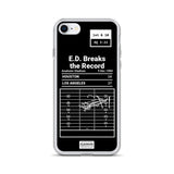 Greatest Rams Plays iPhone Case: E.D. Breaks the Record (1984)