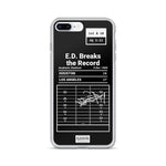 Greatest Rams Plays iPhone Case: E.D. Breaks the Record (1984)