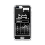 Greatest Rams Plays iPhone Case: E.D. Breaks the Record (1984)