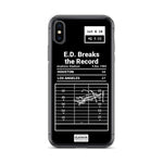 Greatest Rams Plays iPhone Case: E.D. Breaks the Record (1984)