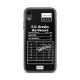 Greatest Rams Plays iPhone Case: E.D. Breaks the Record (1984)