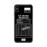 Greatest Rams Plays iPhone Case: E.D. Breaks the Record (1984)