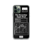 Greatest Rams Plays iPhone Case: The November Super Bowl (2018)