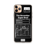 Greatest Rams Plays iPhone Case: The November Super Bowl (2018)