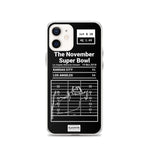 Greatest Rams Plays iPhone Case: The November Super Bowl (2018)