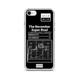 Greatest Rams Plays iPhone Case: The November Super Bowl (2018)