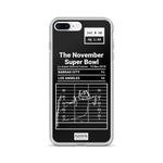 Greatest Rams Plays iPhone Case: The November Super Bowl (2018)