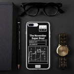 Greatest Rams Plays iPhone Case: The November Super Bowl (2018)