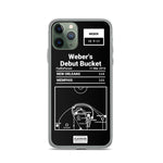 Greatest Grizzlies Plays iPhone Case: Weber's Debut Bucket (2016)