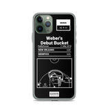 Greatest Grizzlies Plays iPhone Case: Weber's Debut Bucket (2016)