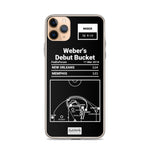 Greatest Grizzlies Plays iPhone Case: Weber's Debut Bucket (2016)