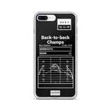 Greatest Dolphins Plays iPhone Case: Back-to-back Champs (1974)