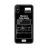 Greatest Dolphins Plays iPhone Case: Marino's Fake Spike (1994)