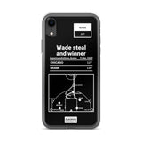 Greatest Heat Plays iPhone Case: Wade steal and winner (2009)