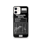 Greatest Vikings Plays iPhone Case: Minneapolis Miracle (2018)