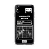 Greatest Vikings Plays iPhone Case: Minneapolis Miracle (2018)