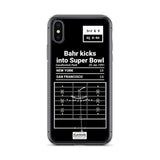 Greatest Giants Plays iPhone Case: Bahr kicks into Super Bowl (1991)