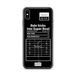 Greatest Giants Plays iPhone Case: Bahr kicks into Super Bowl (1991)