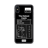 Greatest Giants Plays iPhone Case: The Helmet Catch (2008)