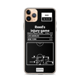 Greatest Knicks Plays iPhone Case: Reed's injury game (1970)