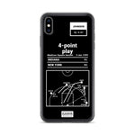 Greatest Knicks Plays iPhone Case: 4-point play (1999)