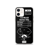 Greatest Mets Plays iPhone Case: 1st World Series title (1969)