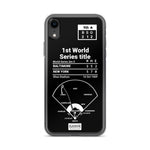 Greatest Mets Plays iPhone Case: 1st World Series title (1969)