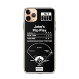 Greatest Yankees Plays iPhone Case: Jeter's Flip Play (2001)