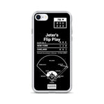 Greatest Yankees Plays iPhone Case: Jeter's Flip Play (2001)