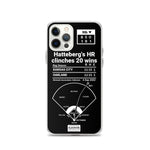 Greatest Athletics Plays iPhone Case: Hatteberg's HR clinches 20 wins (2002)